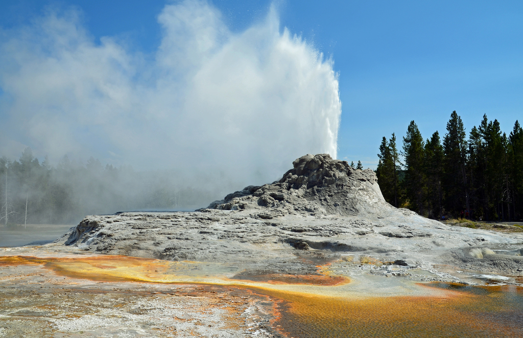Clément Bardot (https://commons.wikimedia.org/wiki/File:Castle_Geyser_Yellowstone.jpg), „Castle Geyser Yellowstone“, https://creativecommons.org/licenses/by-sa/3.0/legalcode